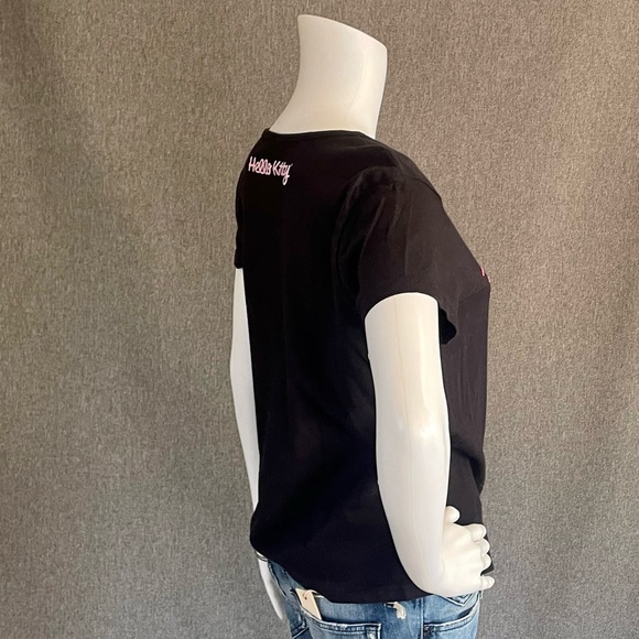 RARE Hello Kitty Pointillism Ben-Day Comic Book Dots Style Tee T-Shirt Ladies M - Picture 3 of 8